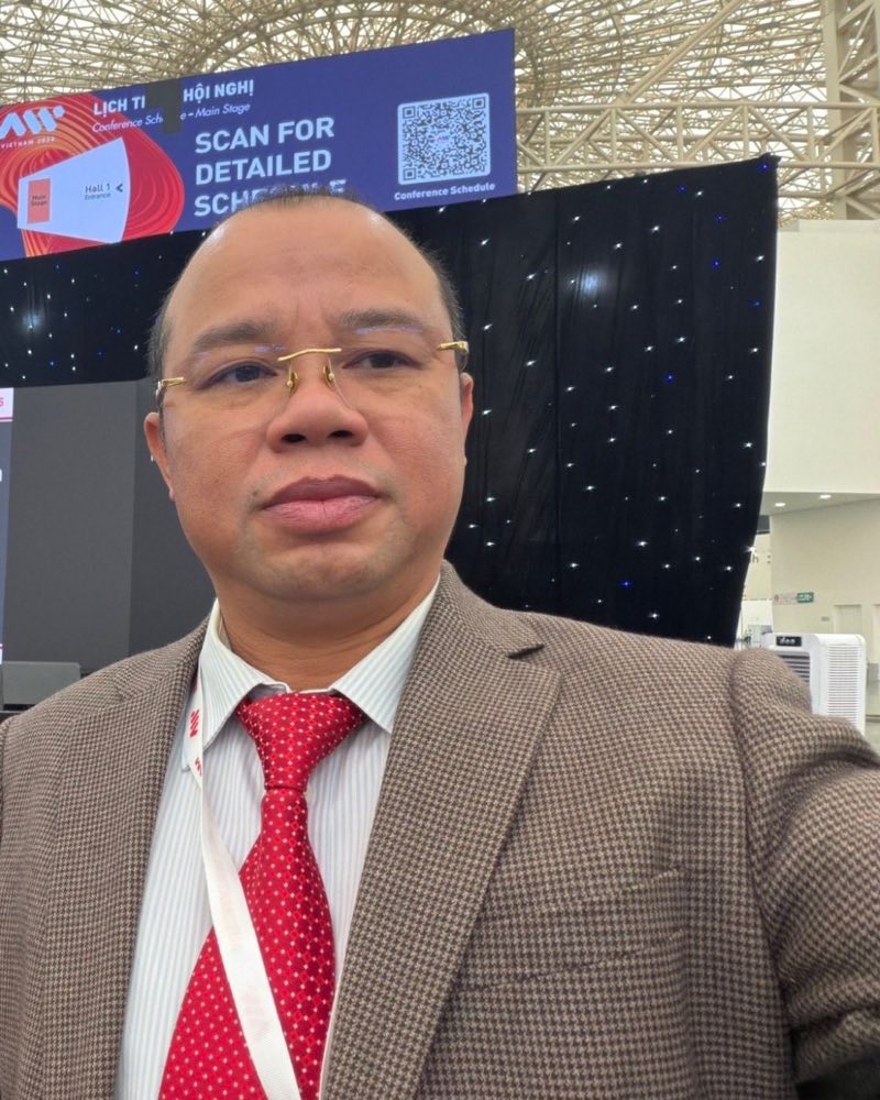 Dr.-Ing. Do Manh Cuong at Automation World Vietnam 2026 in Hanoi